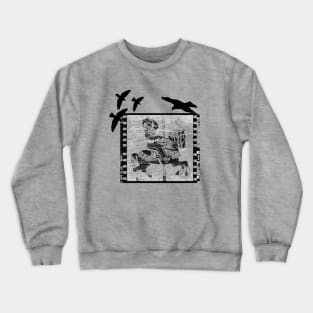 Vintage merry go round carousel horse Crewneck Sweatshirt